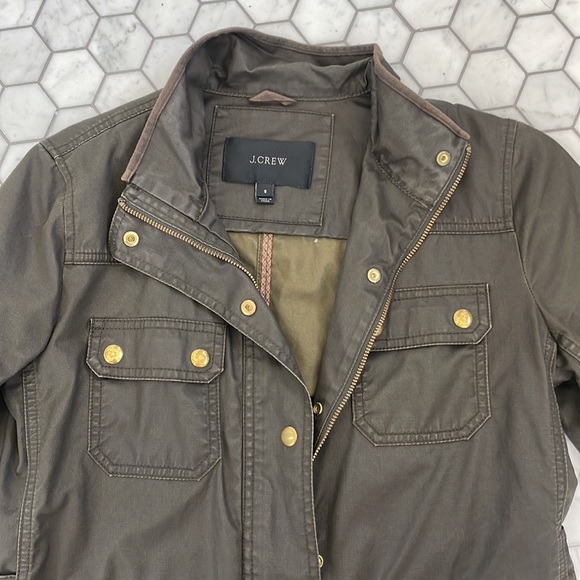J. Crew Waxed Cotton Field Jacket - Picture 3 of 5